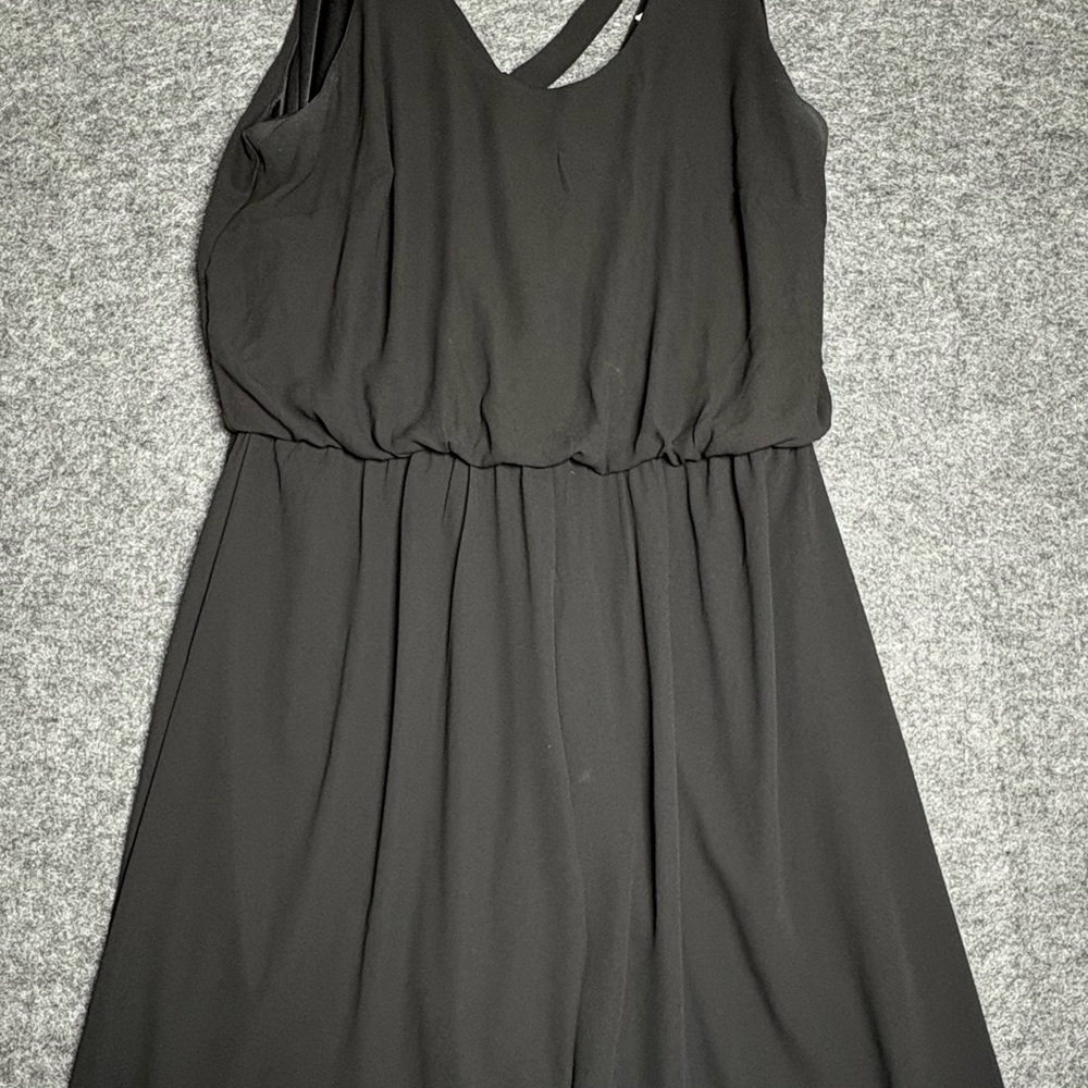 Lush Woman’s Black Spaghetti Strap Shoulder Sleeveless Dress Size Large